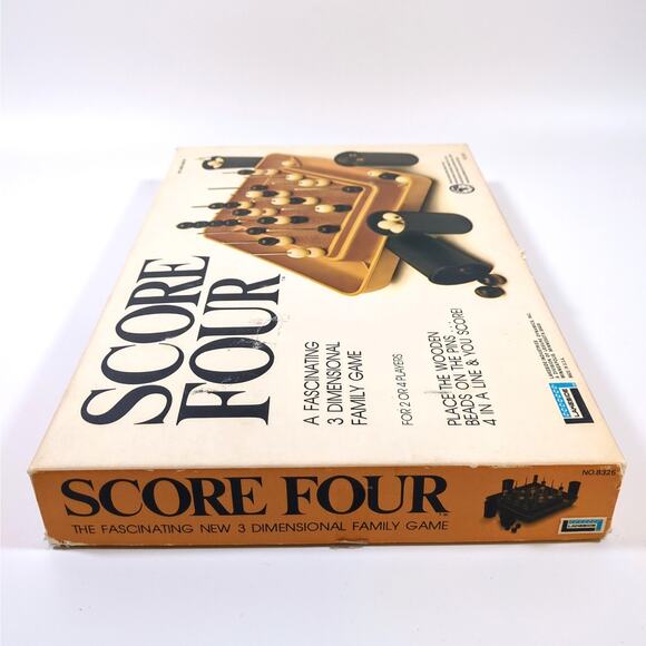 Lakeside Score Four 3D Strategy Board Game Vintage 1975 Edition Near Complete - Picture 3 of 6